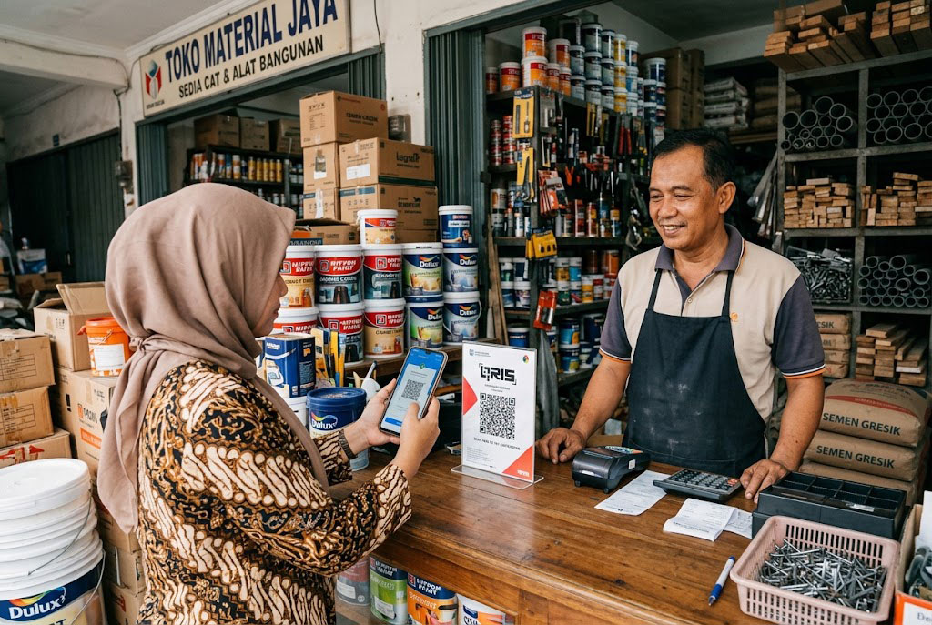 QRIS Toko Material: Pembayaran Digital Lebih Cepat dengan InterActive QRIS